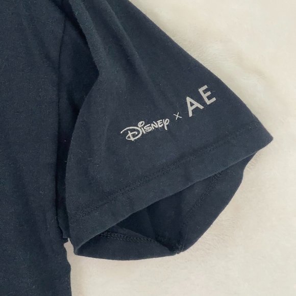 Disney x American Eagle Black Mickey Mouse Graphic Tee Men's Size Small - Picture 2 of 8
